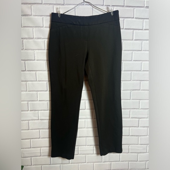 JNY JONES NEW YORK women straight leg classy  black pants/size 12 - Picture 4 of 8